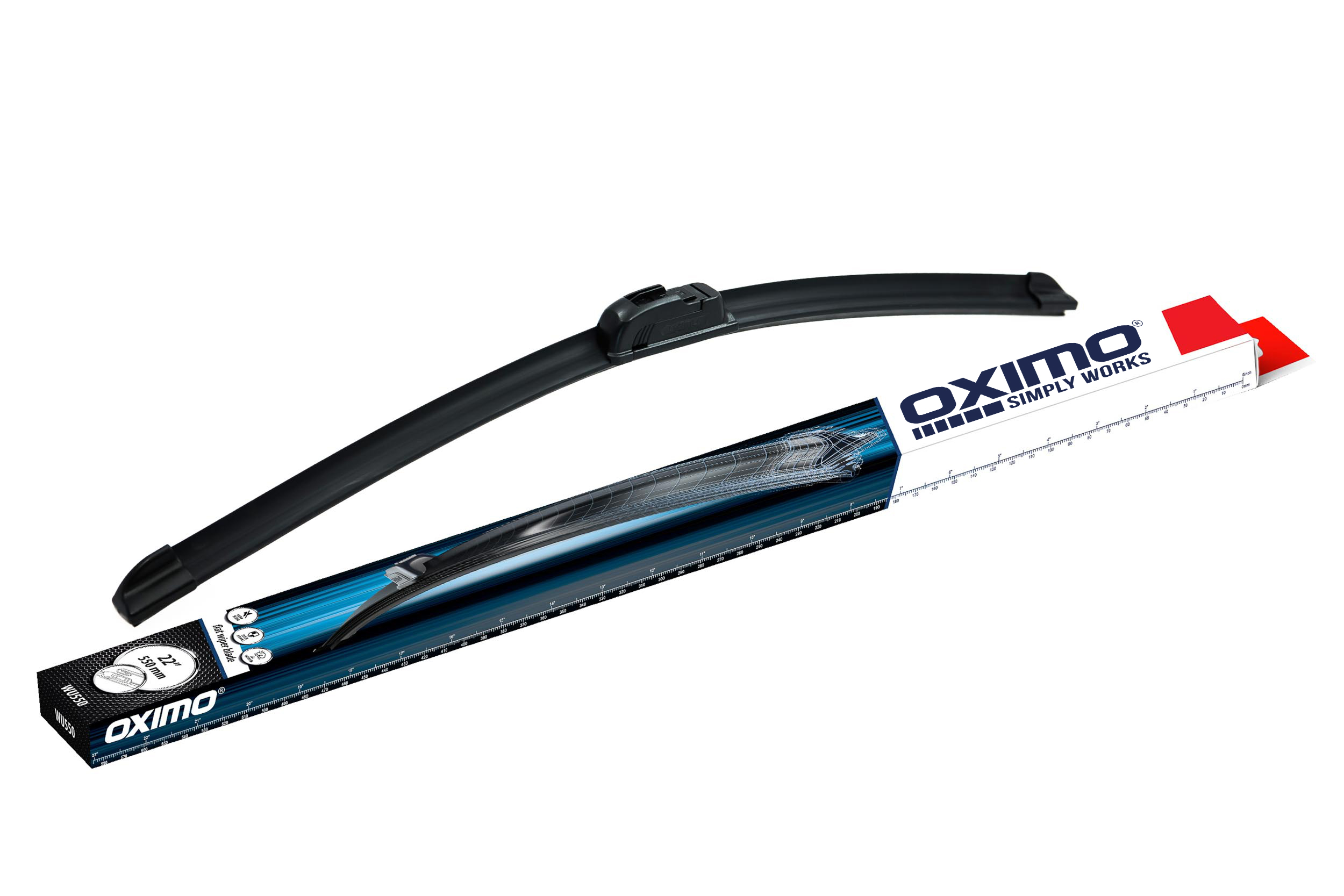 Oximo Wusp600 Tergicristallo Universale 600mm Con Spoiler: Adatto Per Nissan Serena E Vanette (1992-2001)