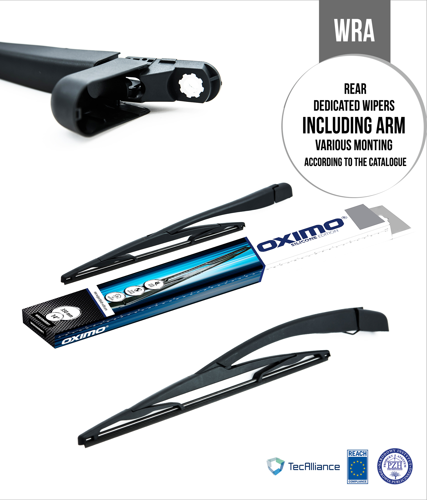 Rear window wipers with arm OXIMO®